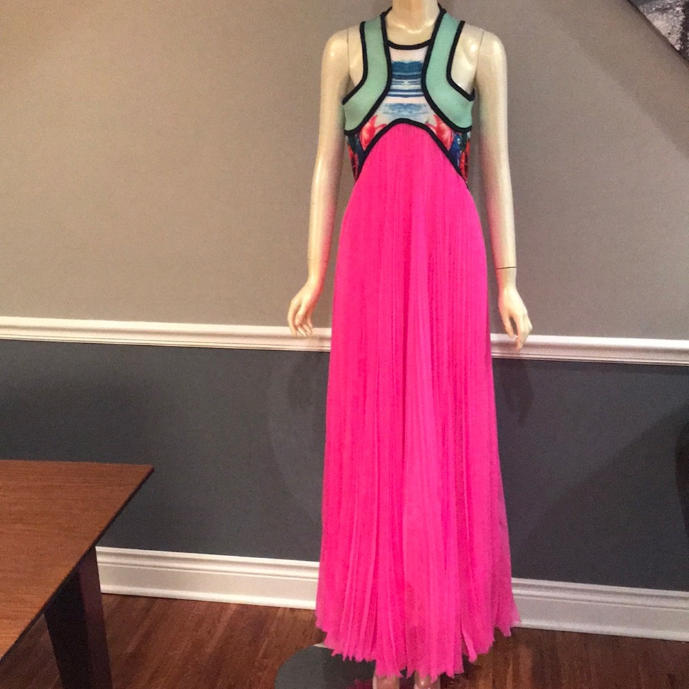 Dsquared2 Neoprene and Silk Empire Dress New M